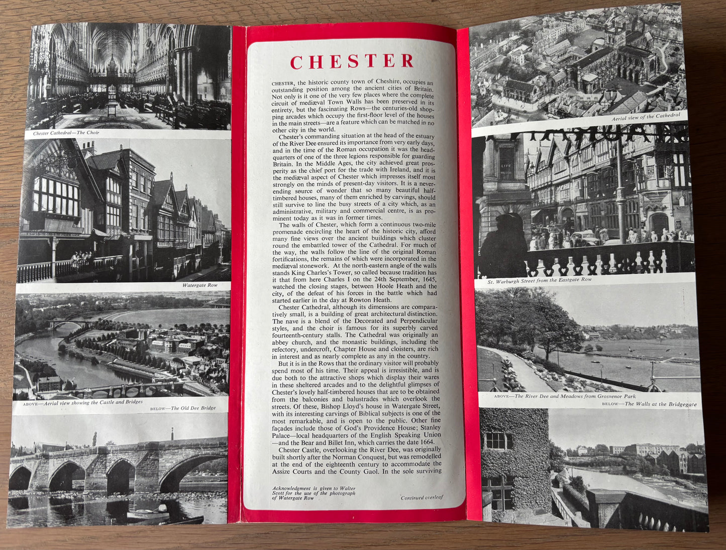 1950's CHESTER Come To Britain Leaflet No 8B Bishop Lloyd's House
