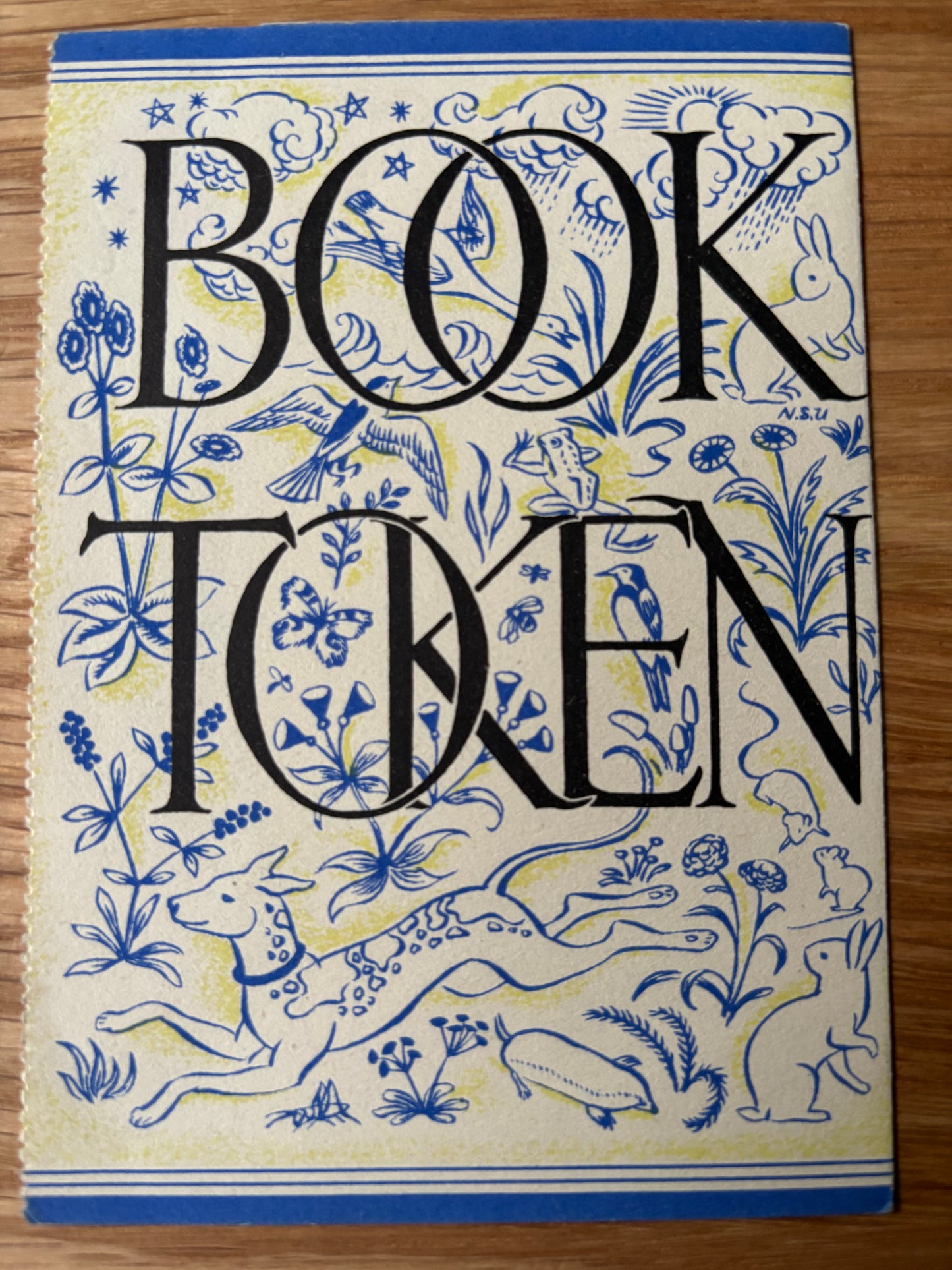 Nora Unwin Illustrated VINTAGE BOOK TOKEN 1940's