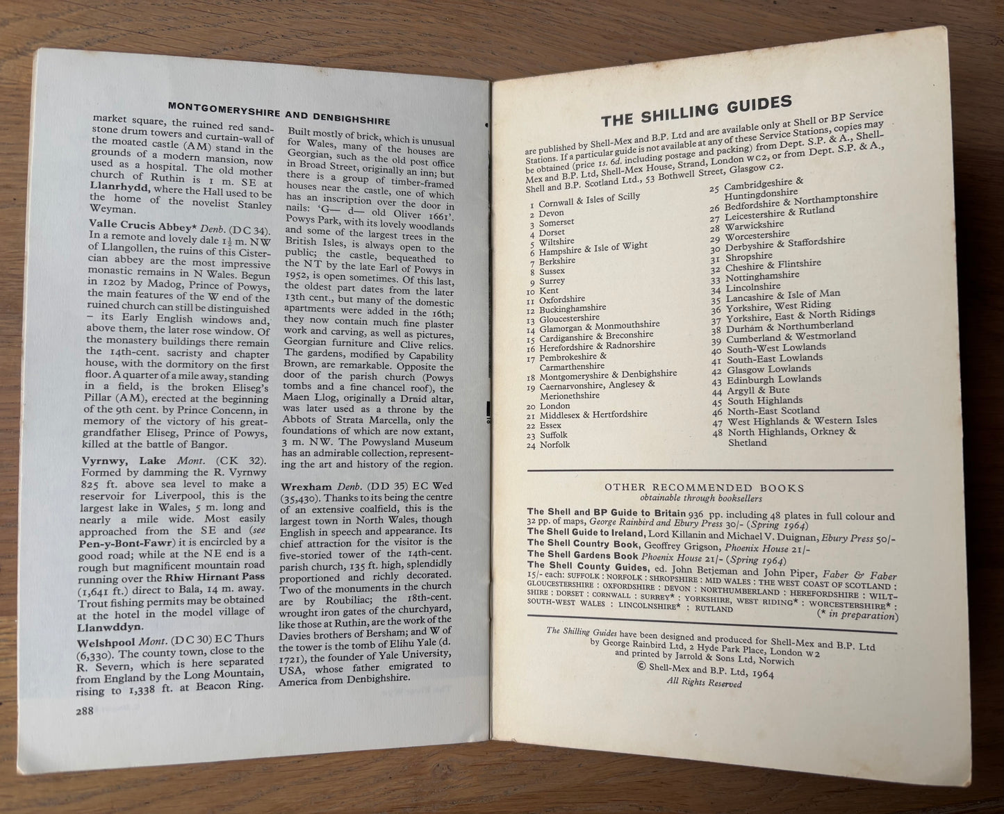 Thomas Swimmer MONTGOMERYSHIRE SHELL SHILLING GUIDE 1964 Illustrated Denbighshire