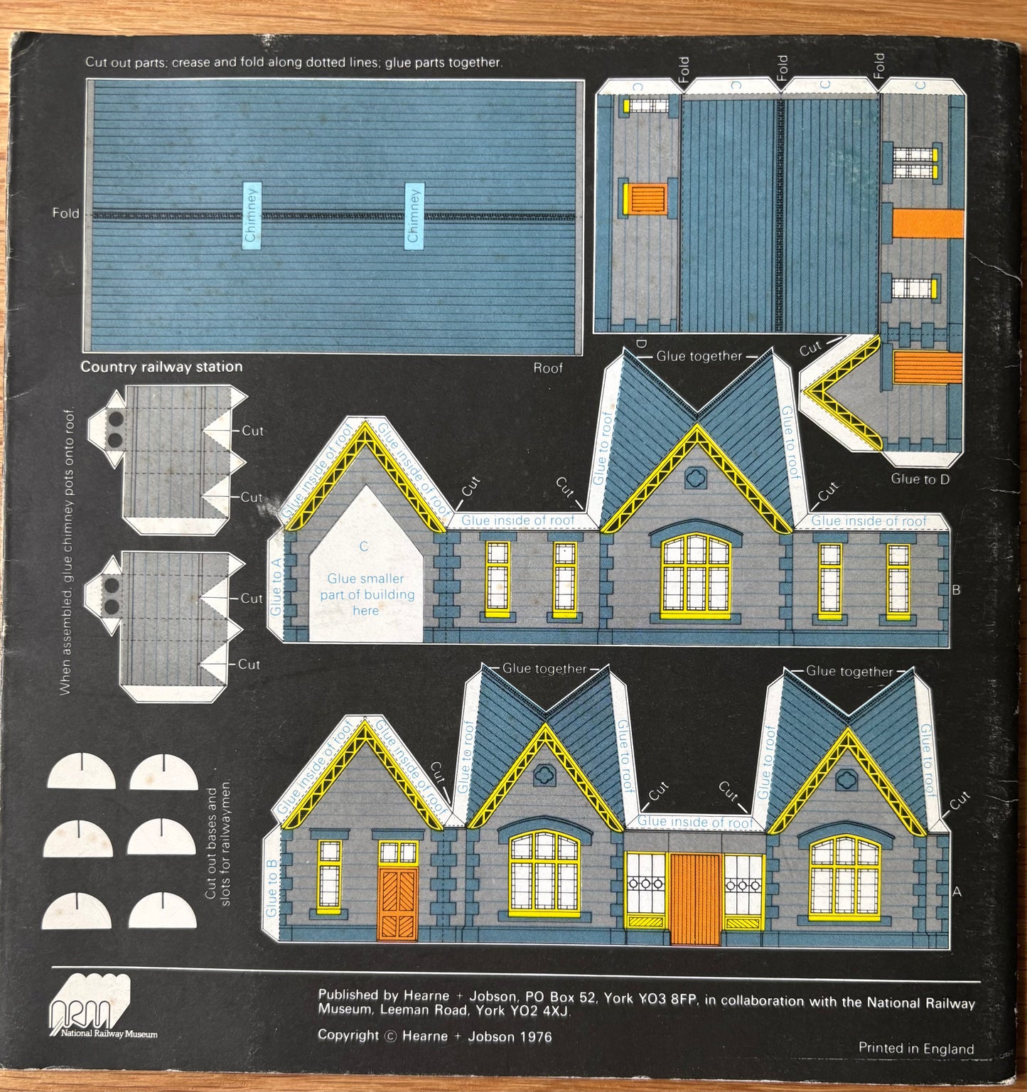 1970’s NATIONAL RAILWAY WORKSHOP Cut- Out Steam Locomotives TRAINS BOOKLET 1976