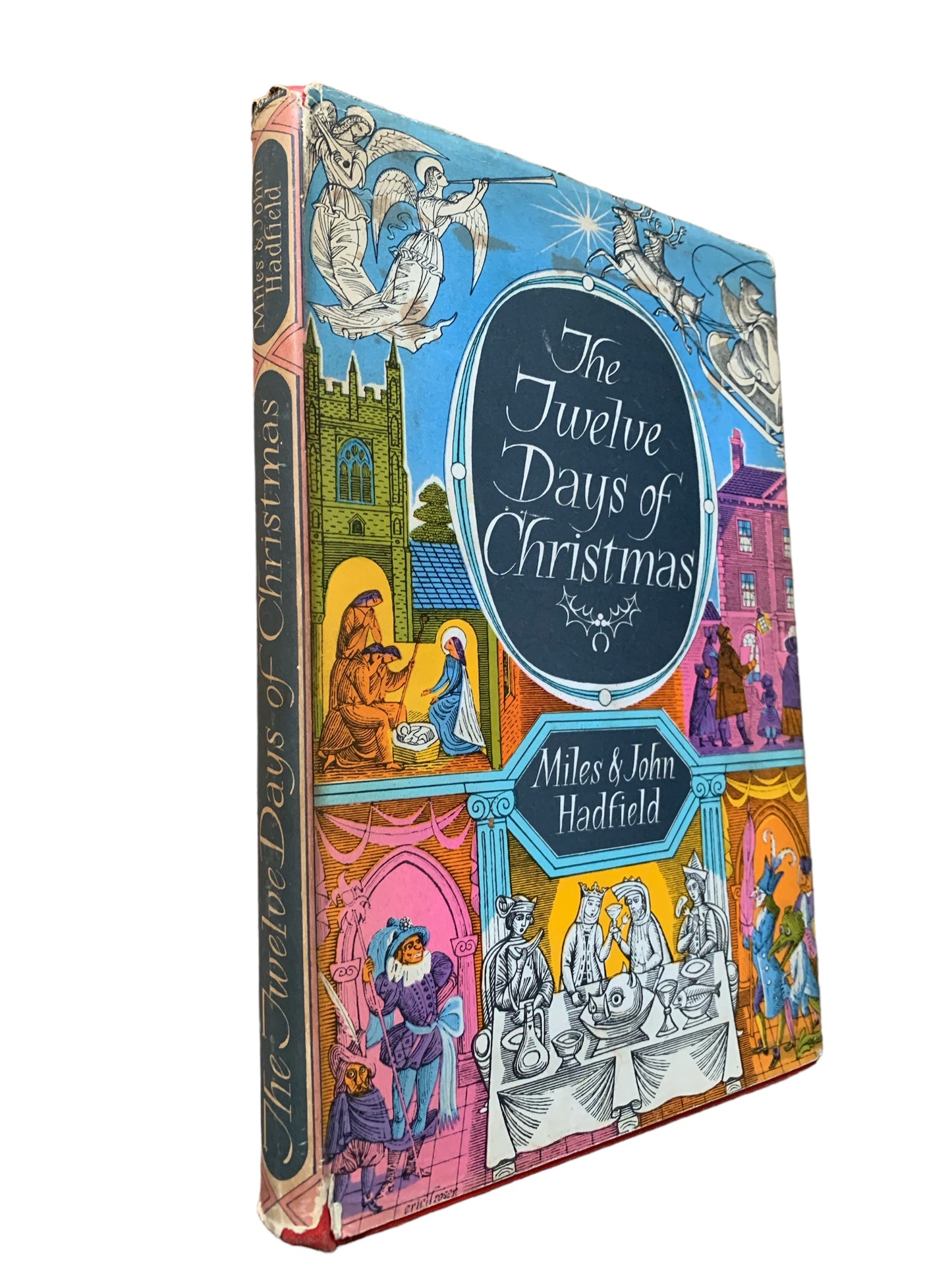 THE TWELVE DAYS OF CHRISTMAS Miles & John Hadfield 1st Ed 1961 DJ Eric Fraser - transpontinebooks