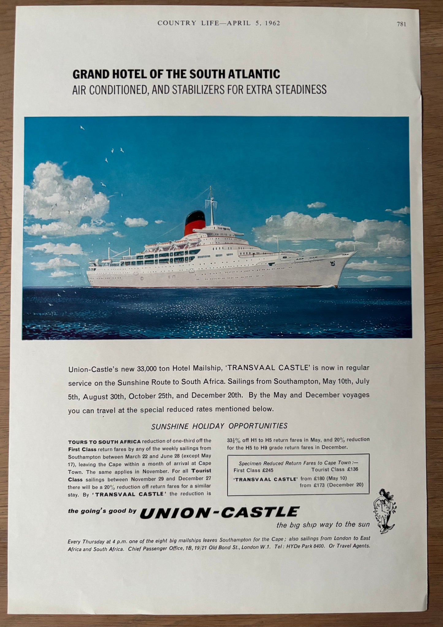 Keith Grant 1960's SHELL GUIDE TO SHETLAND ADVERT Original Ad 1962