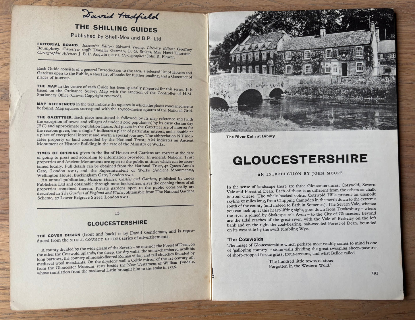 David Gentleman GLOUCESTERSHIRE SHELL SHILLING GUIDE 1963 Illustrated