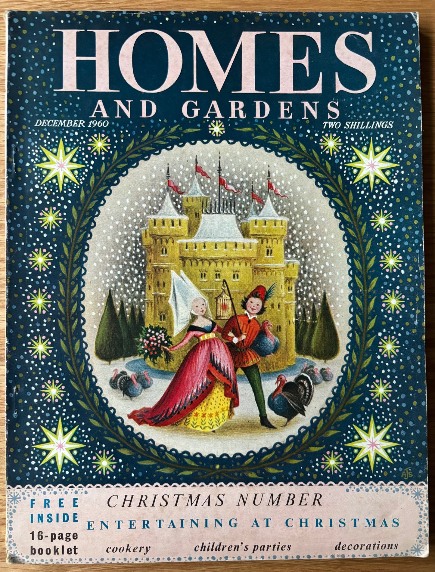 Audrey Stephenson HOMES AND GARDENS CHRISTMAS Magazine December 1960 ILLUSTRATED