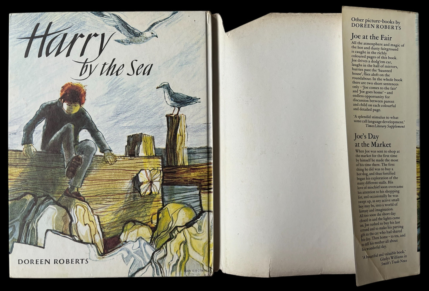 Doreen Roberts HARRY BY THE SEA 1st DJ Illustrated 1974 OUP Fishing Town