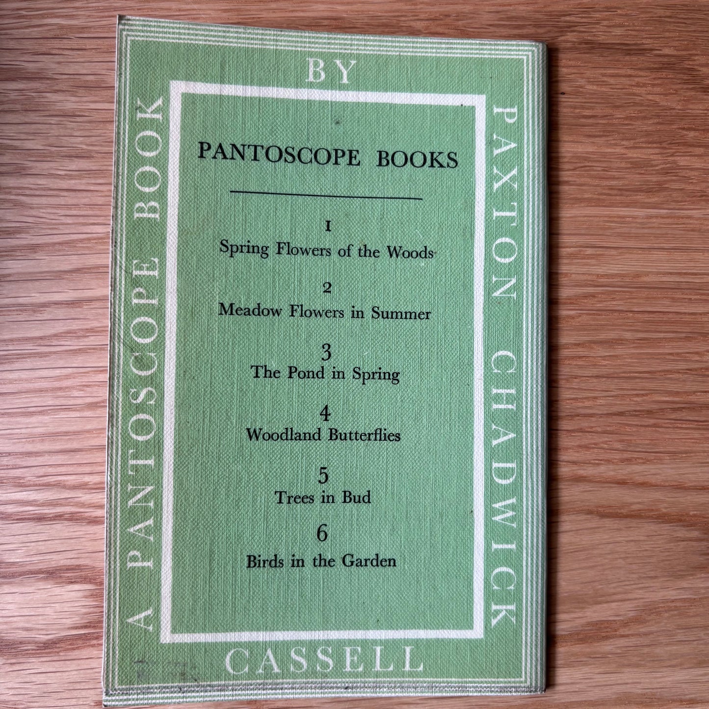 PANTOSCOPE BOOK Meadow Flowers In Summer PAXTON CHADWICK 1st Ed 1959 Cassell