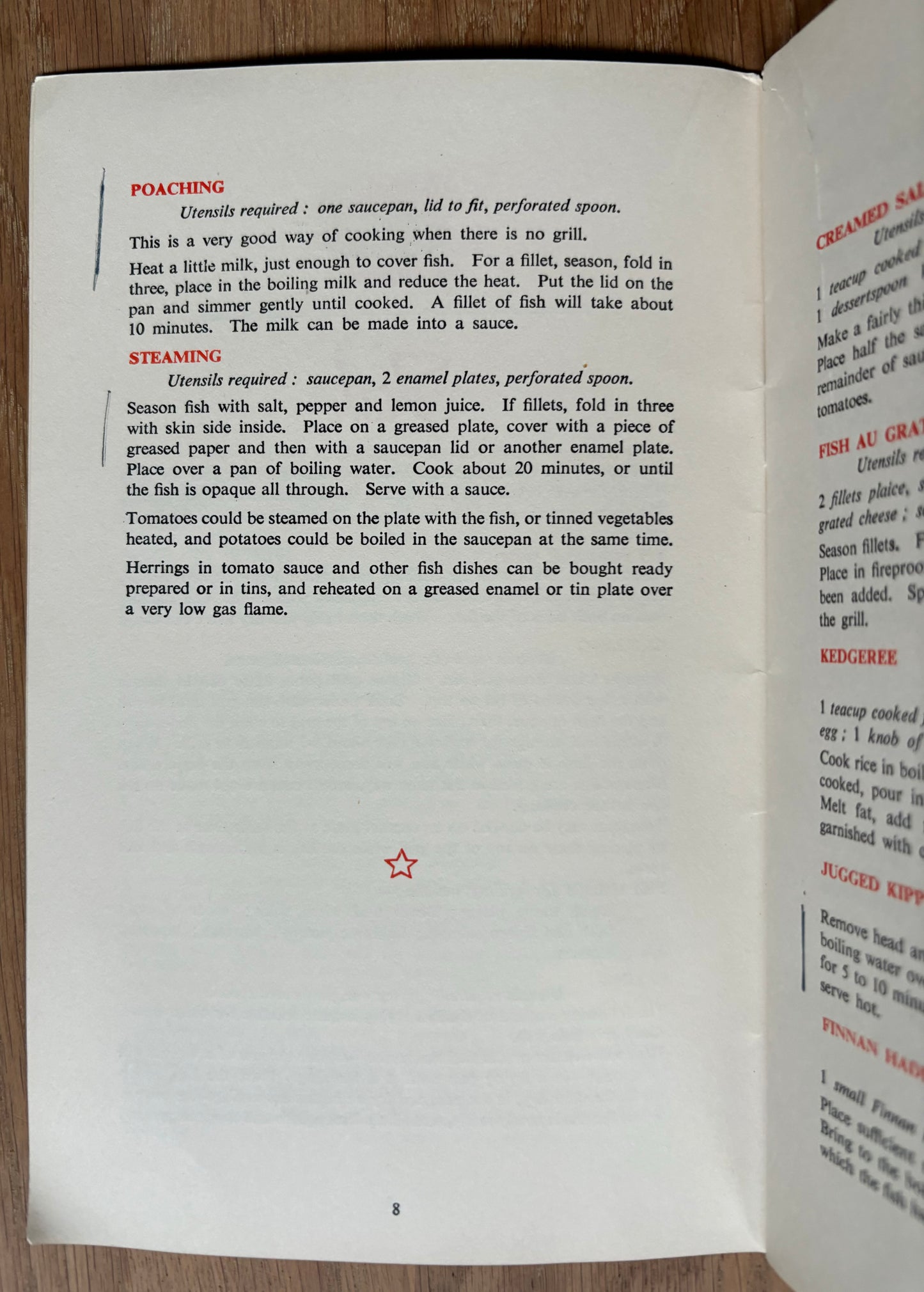 ONE ROOM COOKERY VIntage Recipe Booklet 1950’s/1960’s - transpontinebooks