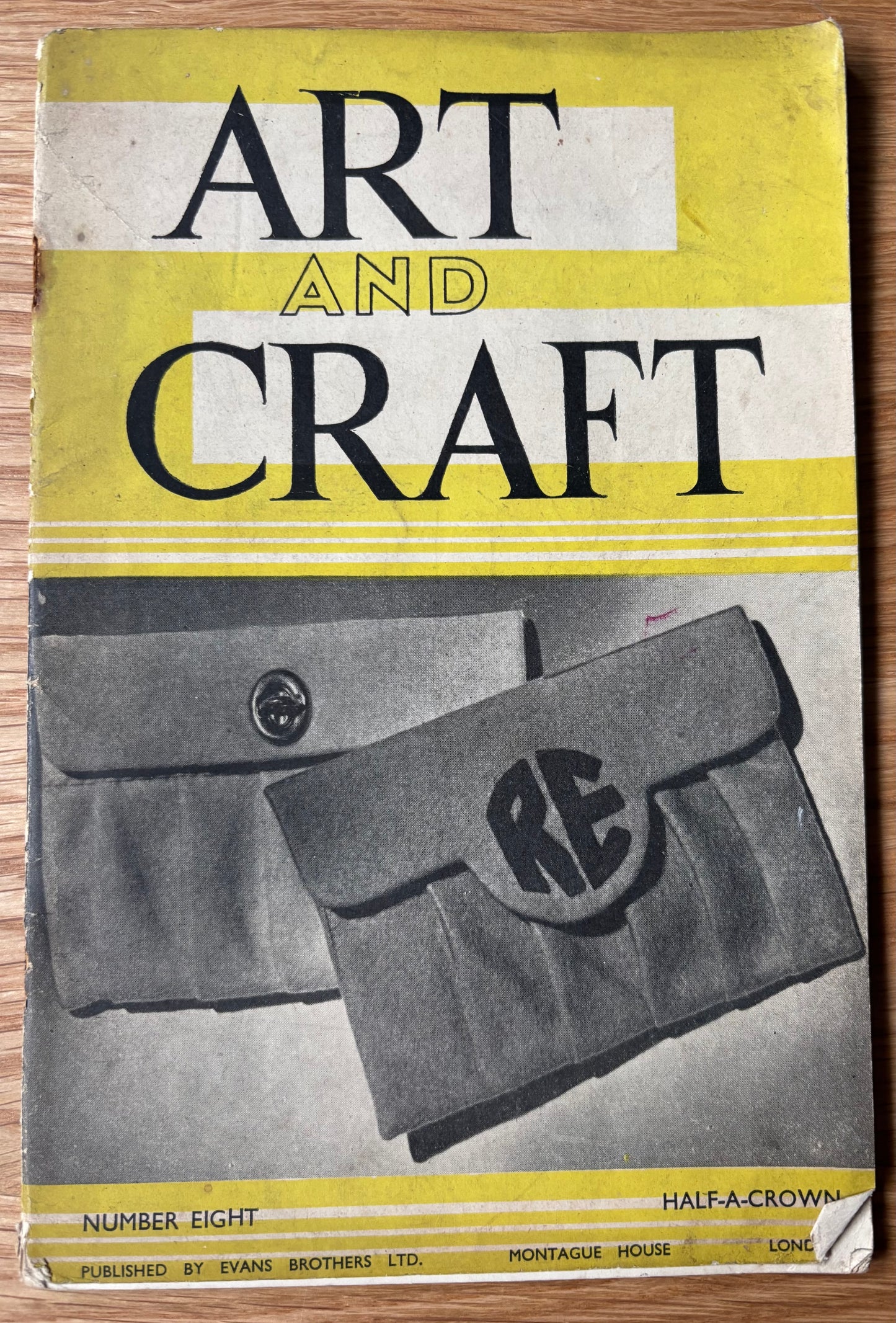 1950 ART AND CRAFT MAGAZINE Lettering CHILD EDUCATION Decorated Boxes