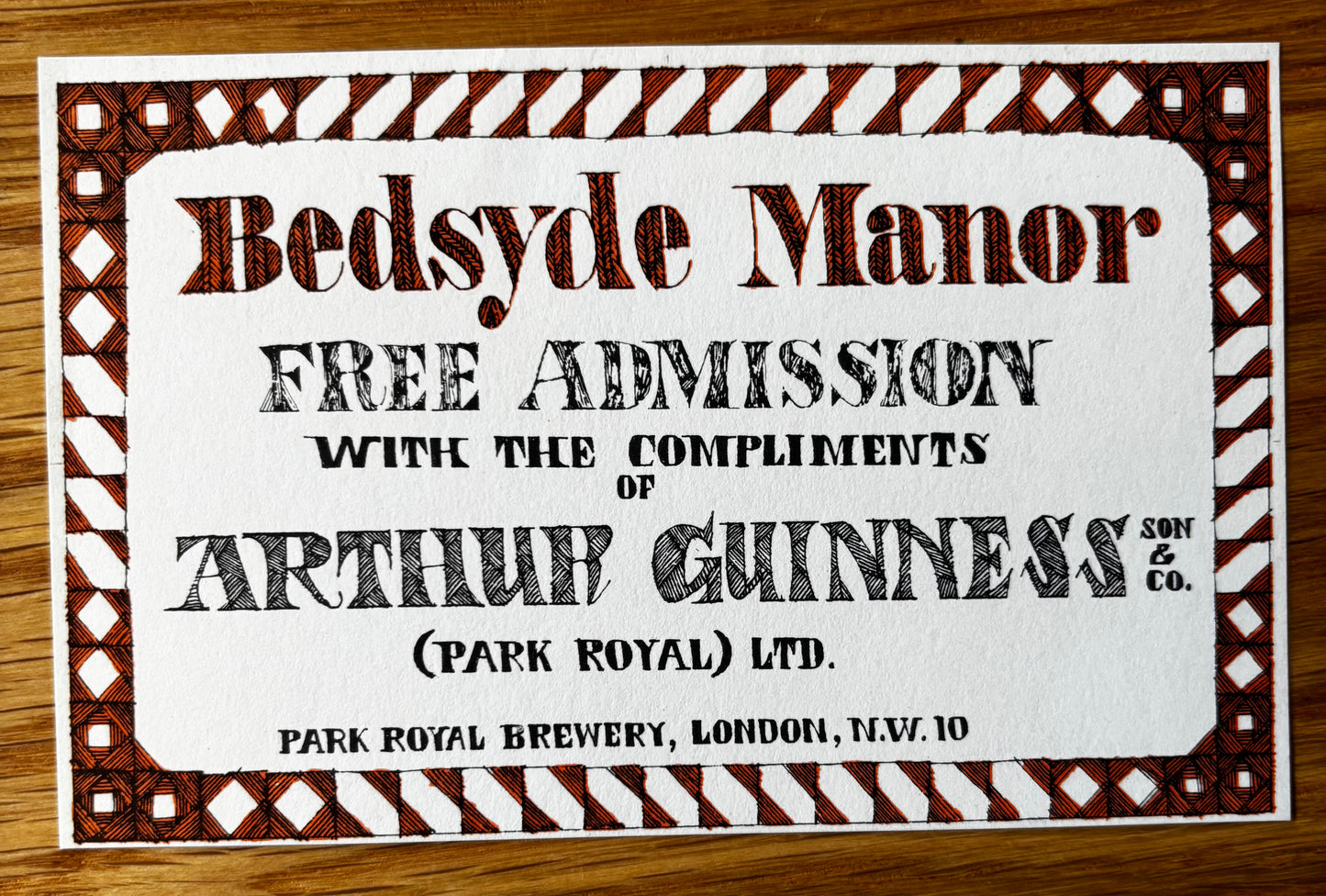 John Vernon Lord A VISIT TO BEDSYDE MANOR GUINNESS 1965 ILLUS BOOKLET