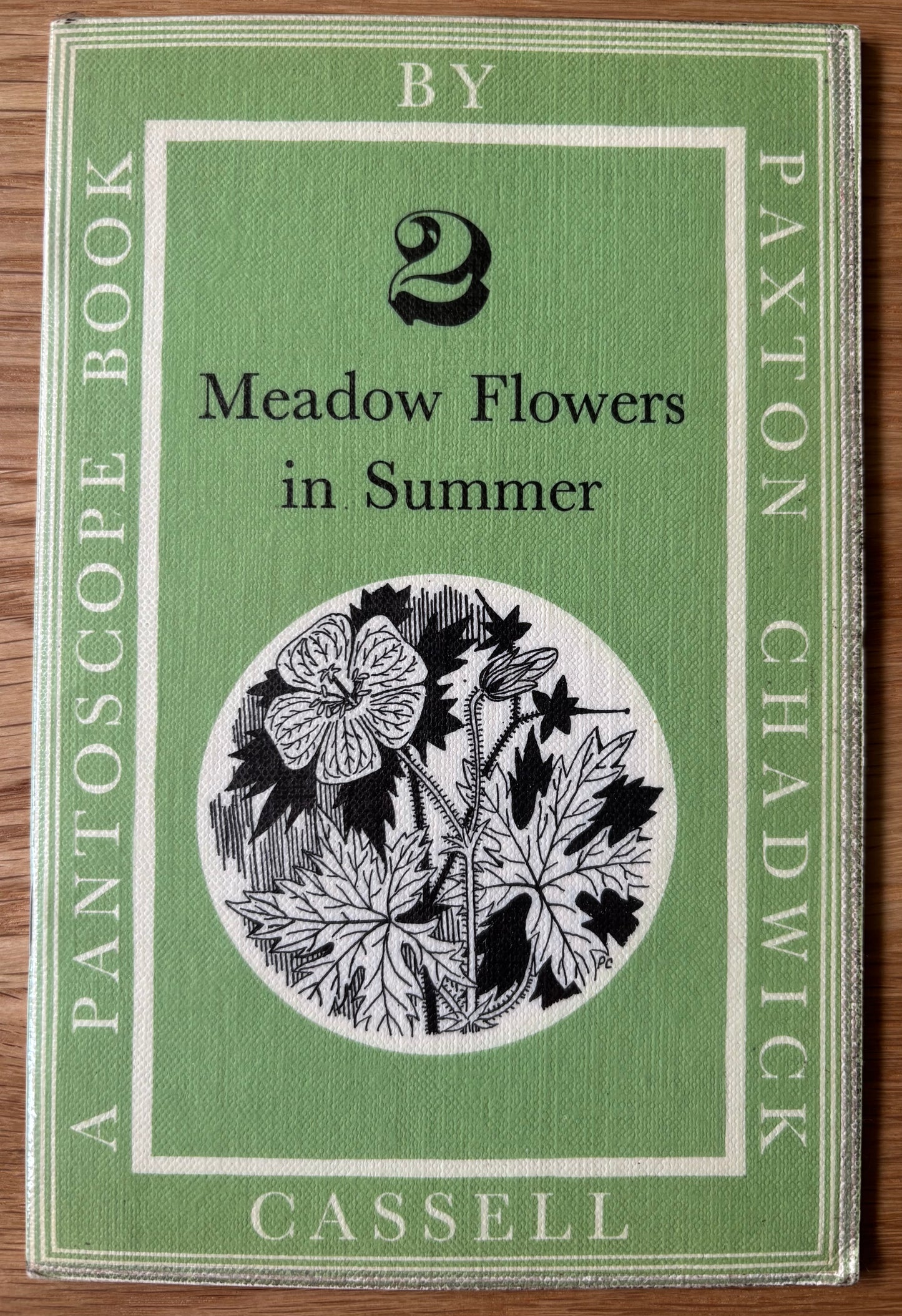 PANTOSCOPE BOOK Meadow Flowers In Summer PAXTON CHADWICK 1st Ed 1959 Cassell
