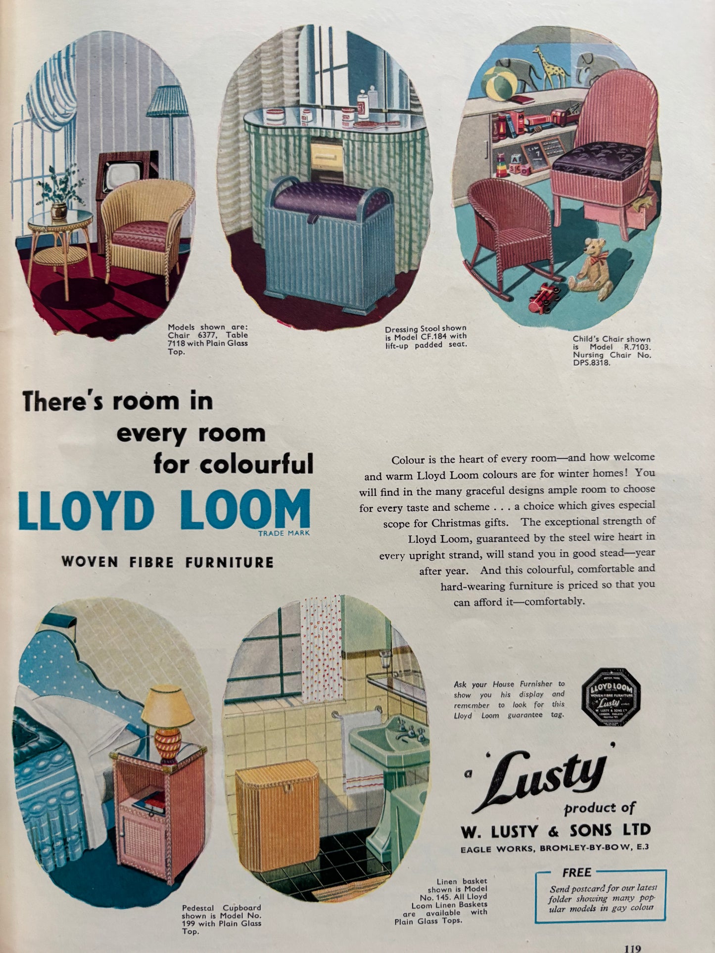 GOOD HOUSEKEEPING Magazine OCTOBER 1955 Illustrated KNITTING PATTERNS CLOTHES Recipes Ads