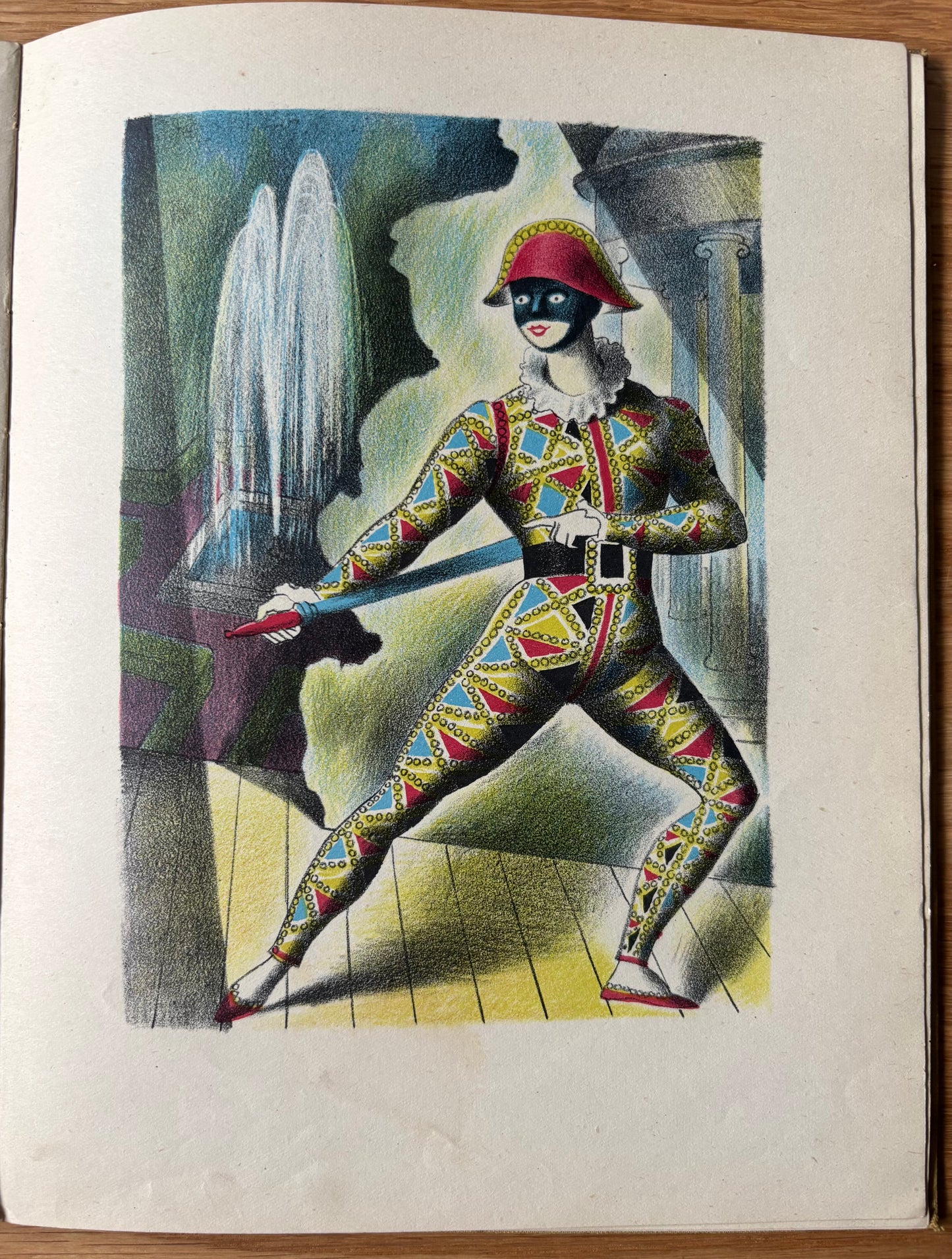 Clarke Hutton HARLEQUINADE 1943 1st Ed Chatto & Windus ILLUSTRATED Clowns Columbine
