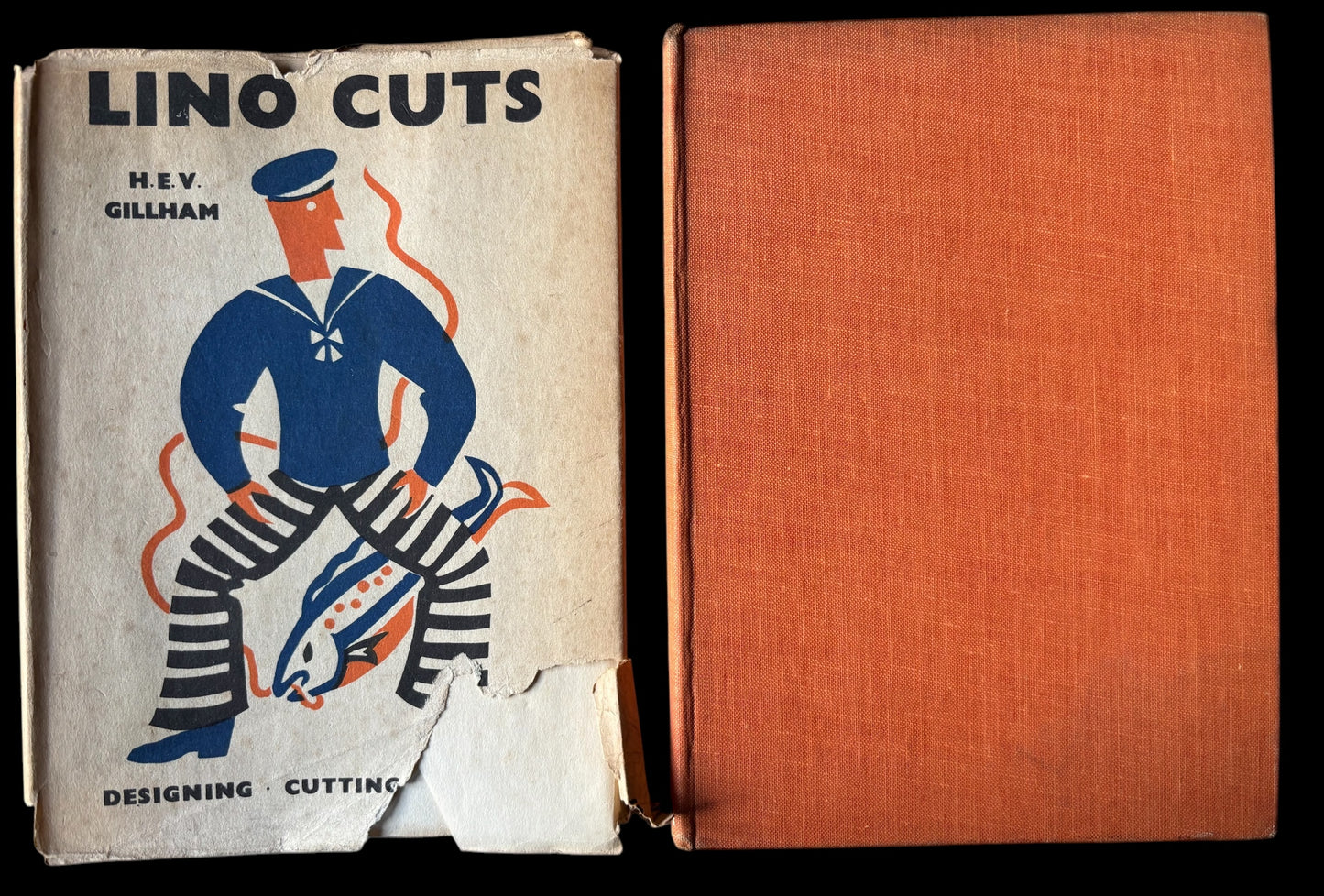 H E V Gillham LINOCUTS 1947 DJ Printing Printmaking CRAFT BOOK
