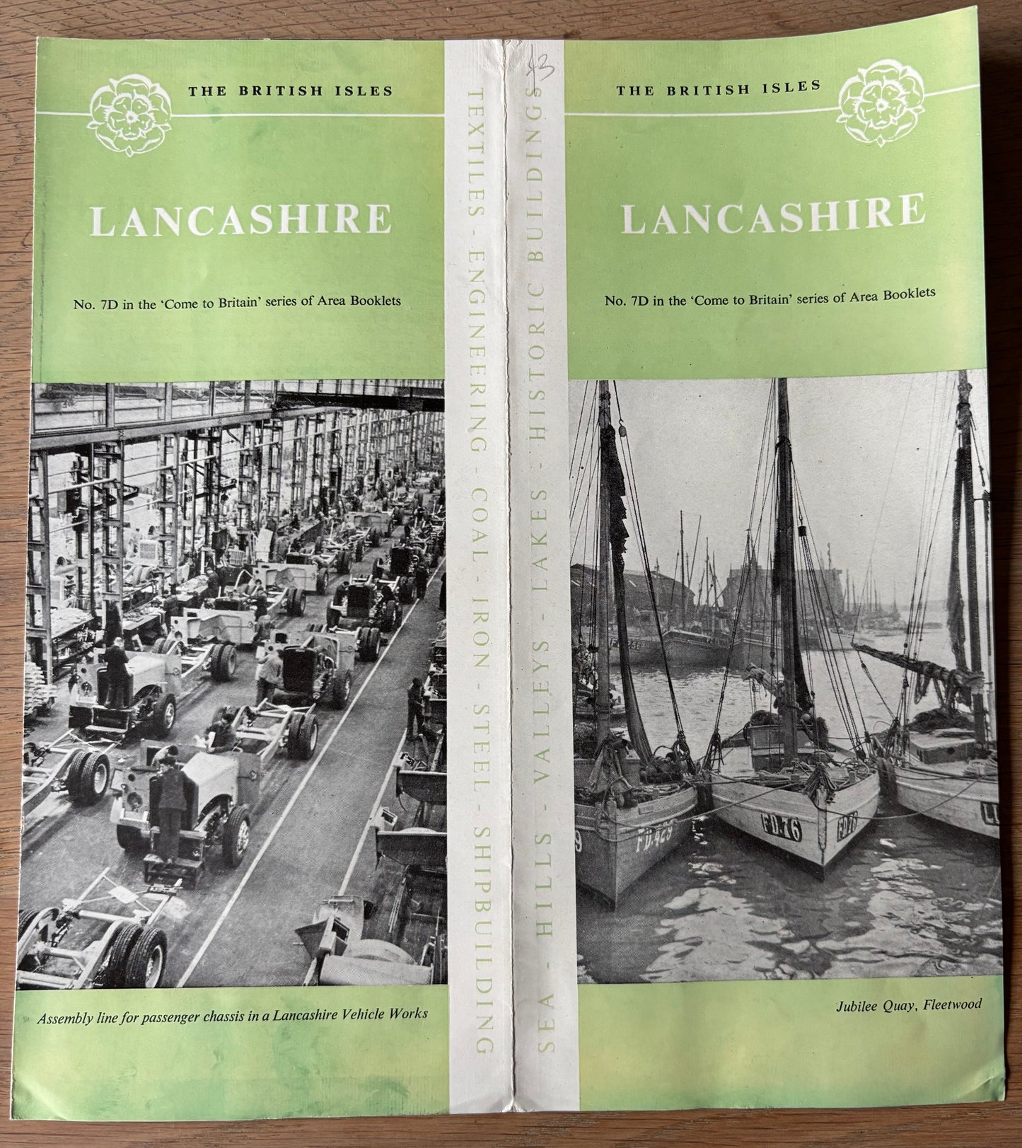 1950's LANCASHIRE Come To Britain Leaflet No 7D Fleetwood Industry