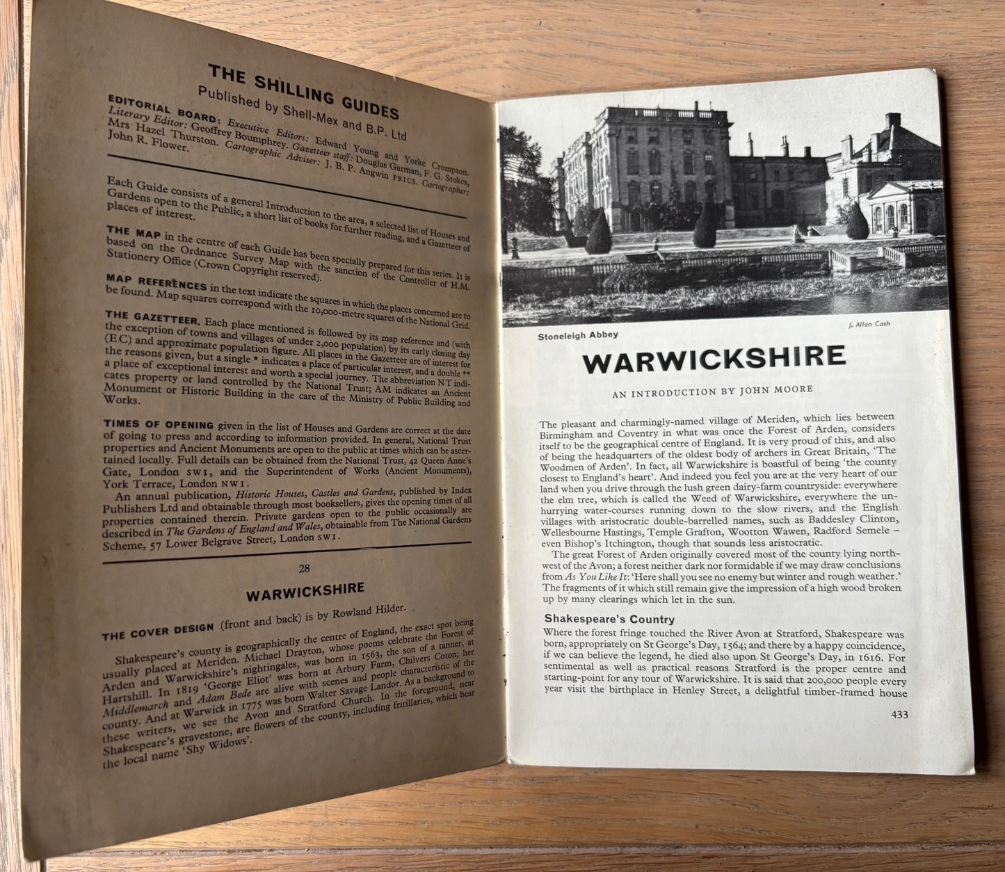 Rowland Hilder WARWICKSHIRE SHELL SHILLING GUIDE 1964 Illustrated Stratford