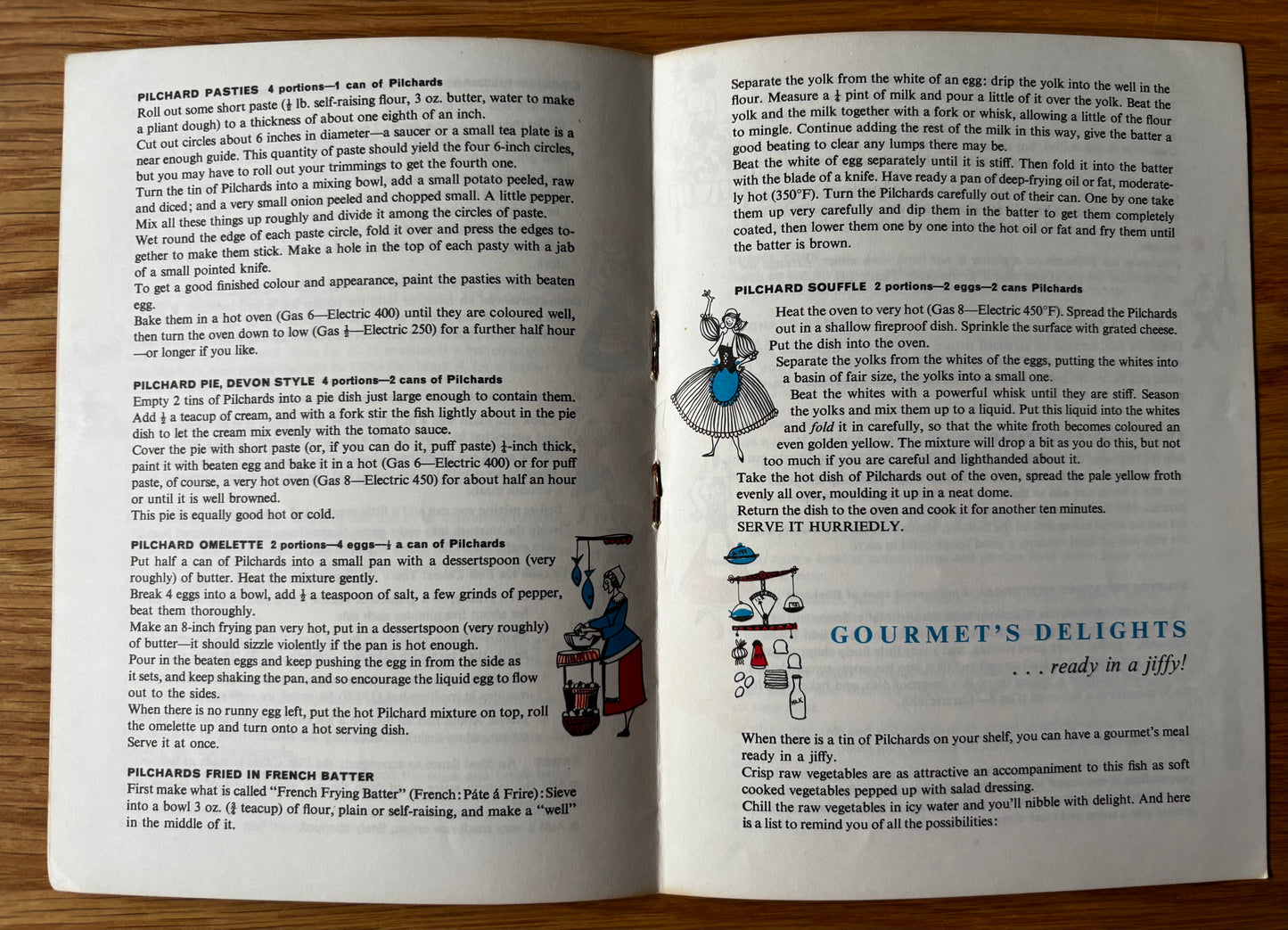 Vintage GLENRYCK PILCHARD FISH RECIPES Booklet Table Treats