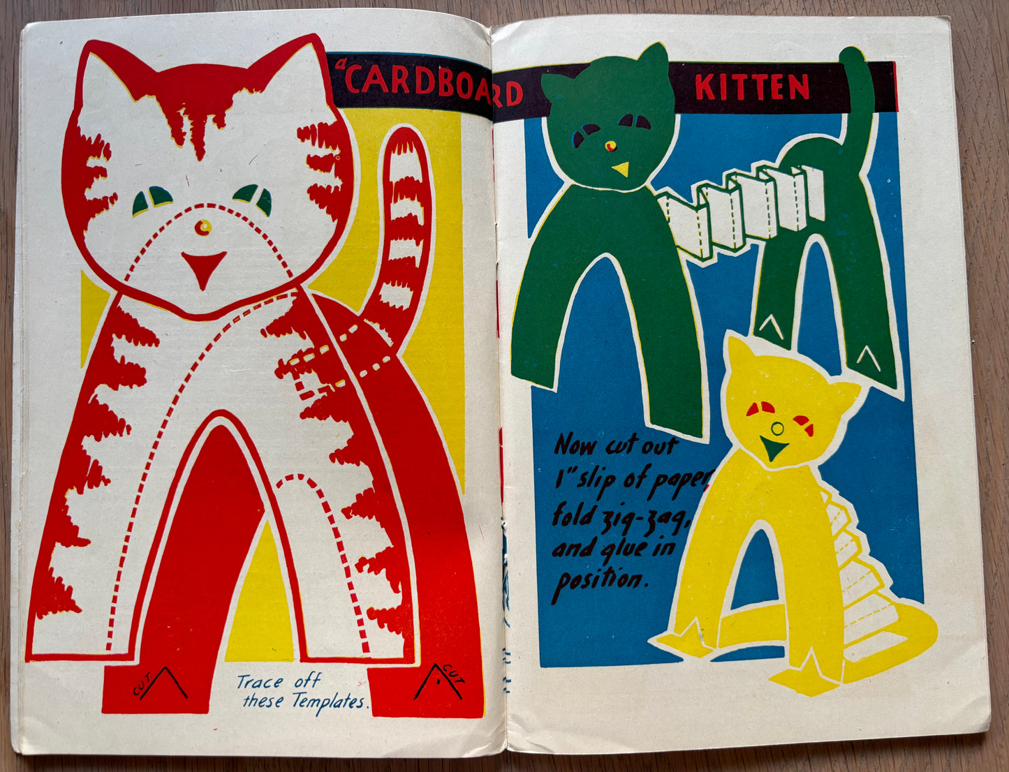 Vintage 1951 ART AND CRAFT MAGAZINE Cats Sewing CHILD EDUCATION September