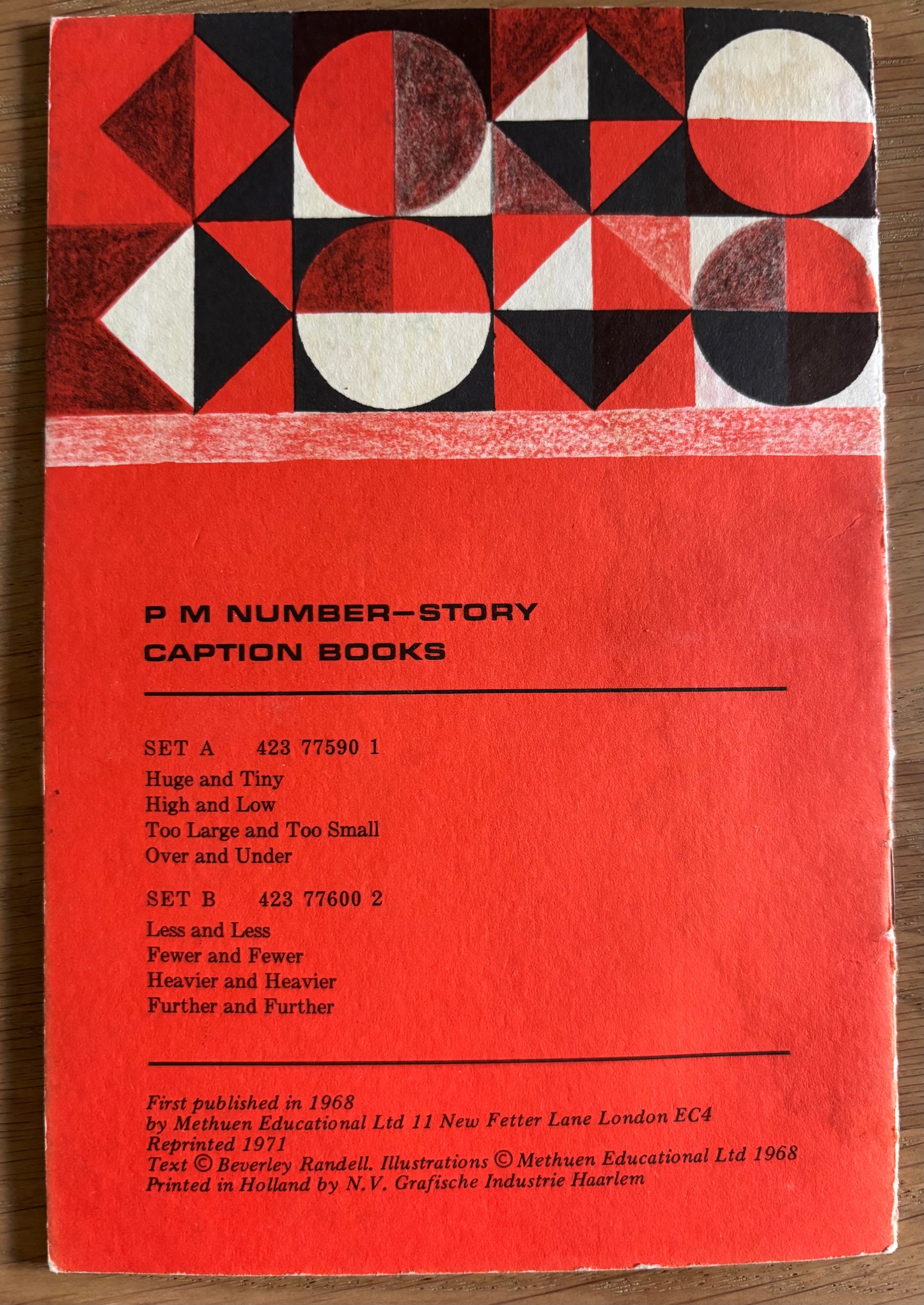 Jill McDonald FURTHER AND FURTHER 1968 METHUEN Beverley Randell Story Caption Book
