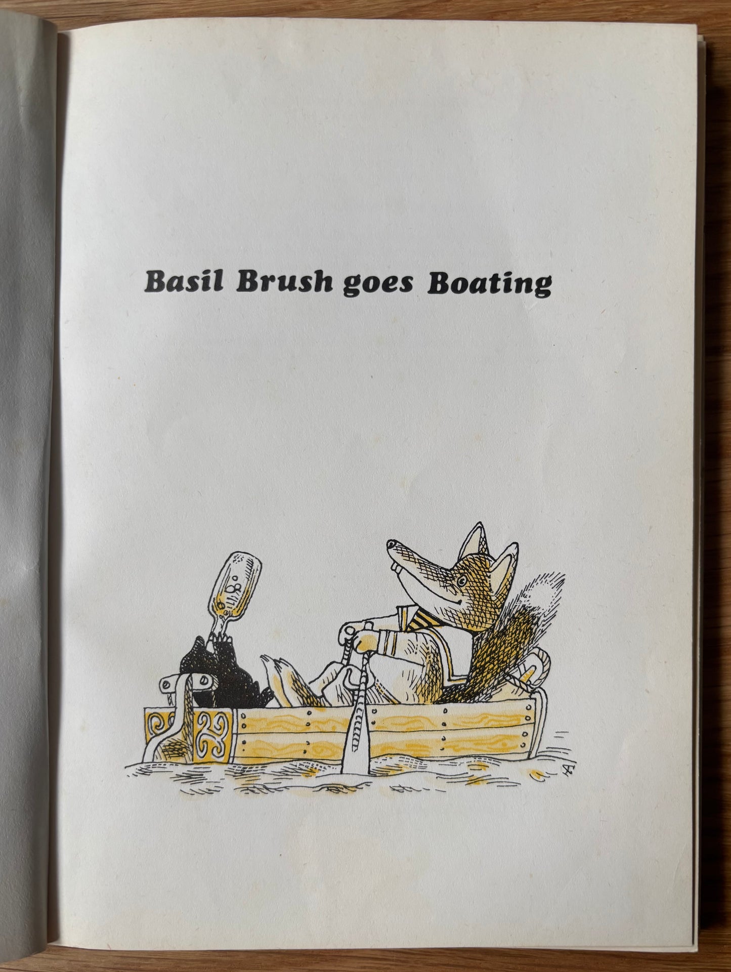 Peter Firmin BASIL BRUSH GOES BOATING HB Starting To Read 1974 Reprint ILLUSTRATED