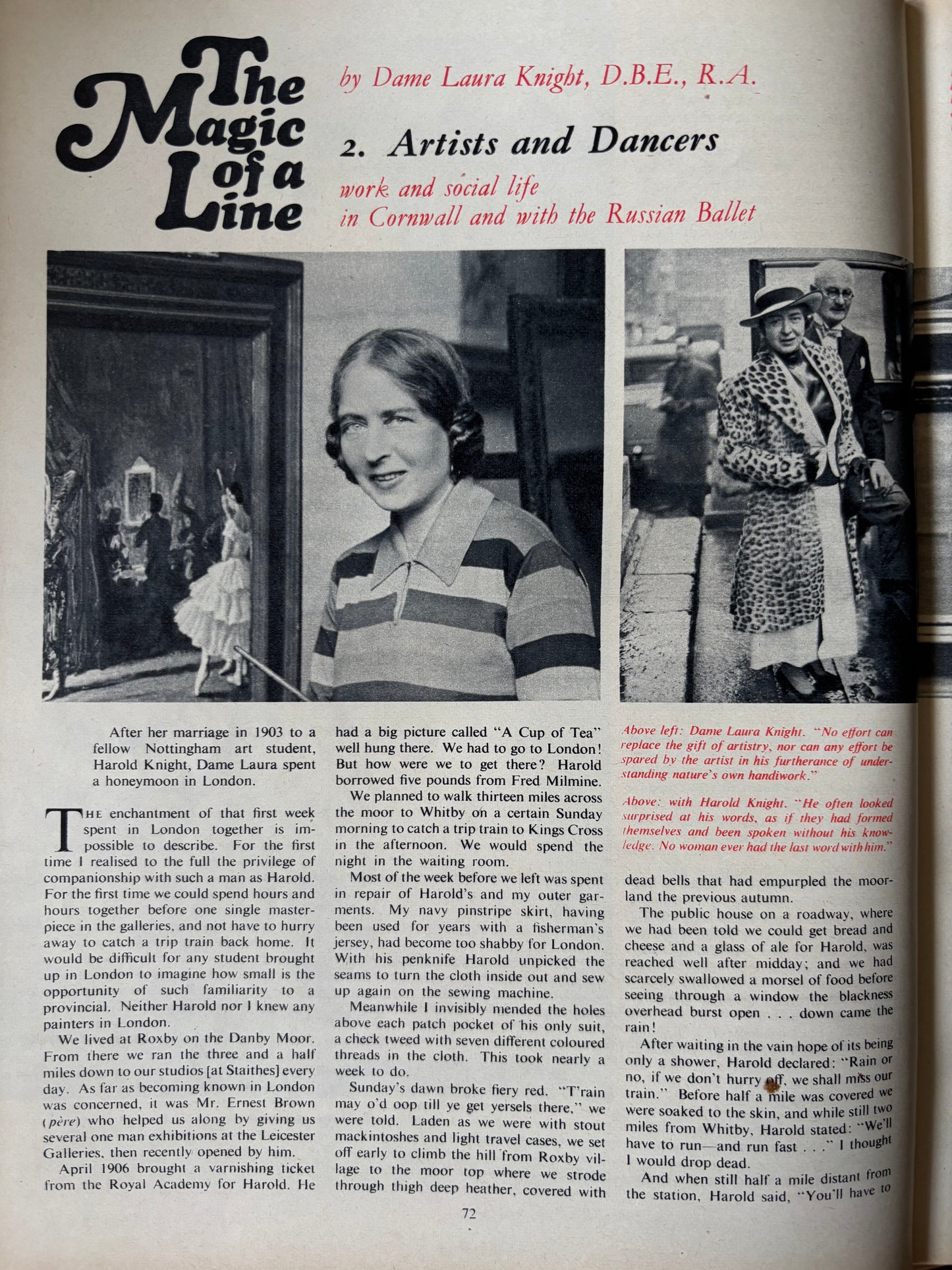Robert Taverner HOMES AND GARDENS Magazine May 1965 Dame Laura Knight