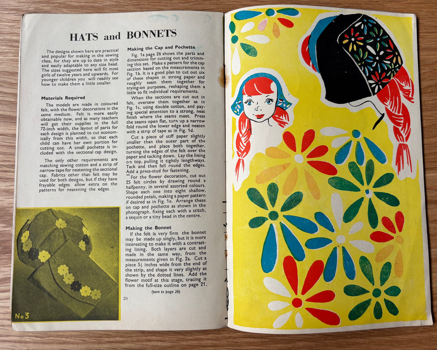 1950 ART AND CRAFT MAGAZINE Lettering CHILD EDUCATION Decorated Boxes