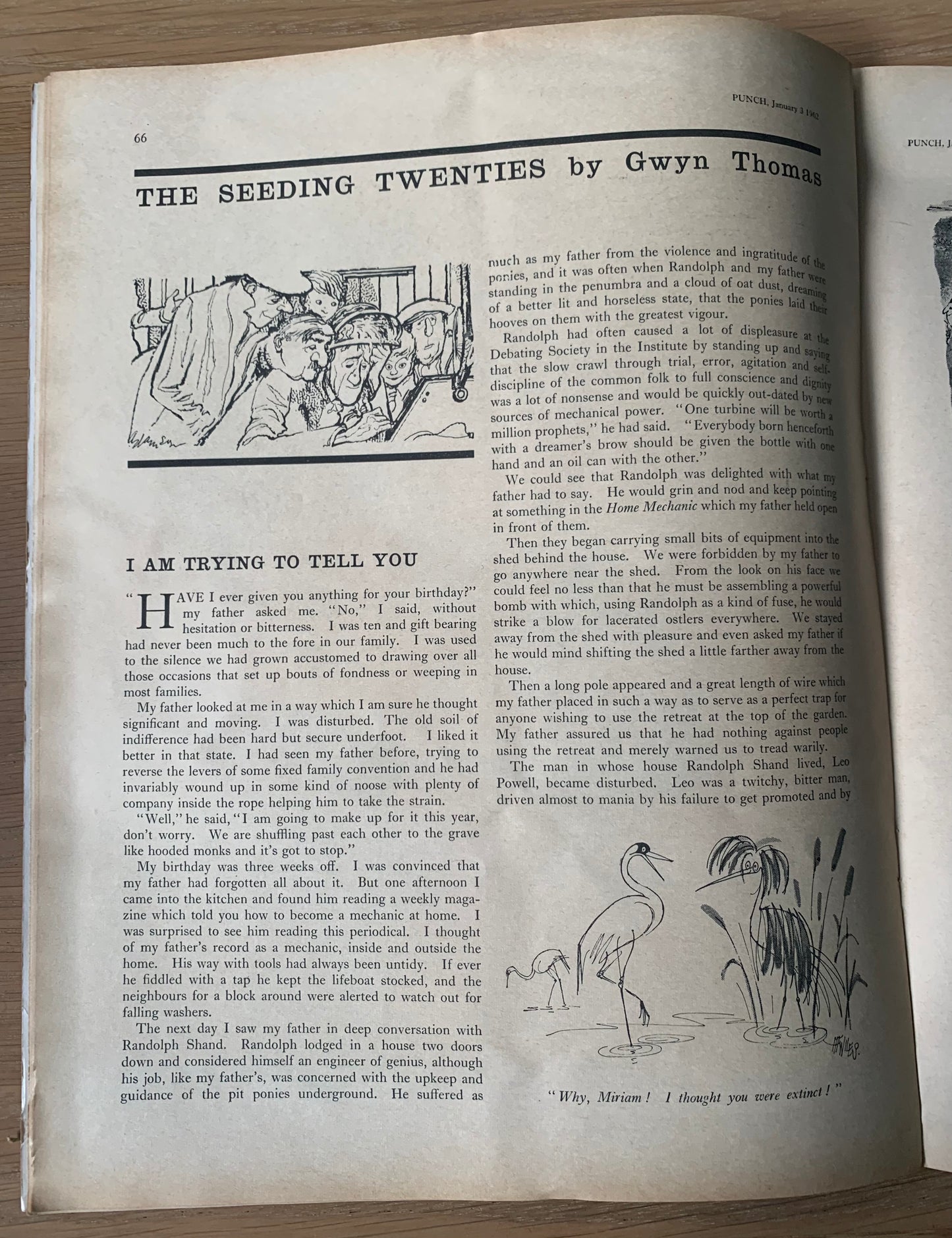 Ronald Searle PUNCH MAGAZINE January 3 1962 ART CARTOONS - transpontinebooks