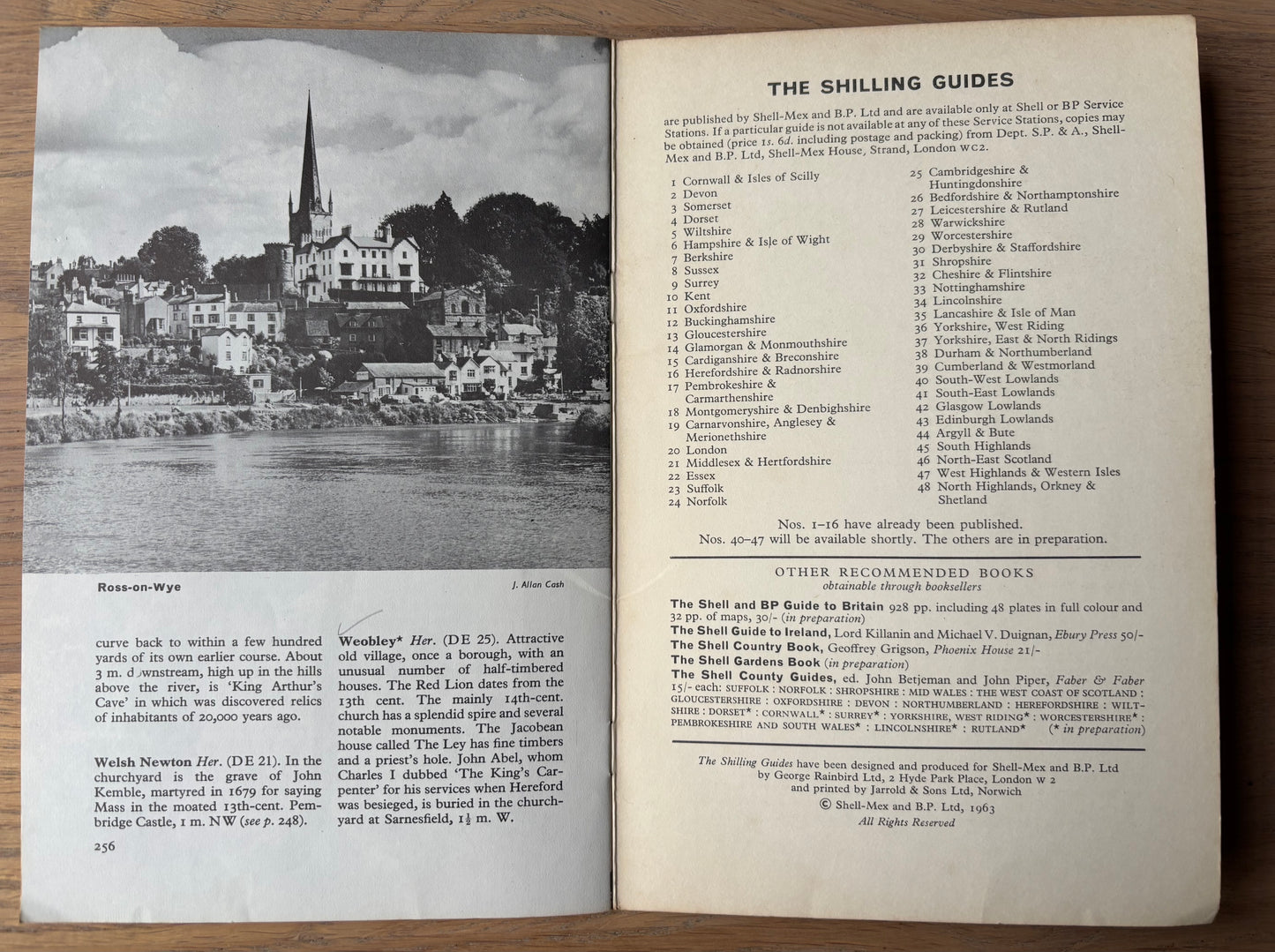 John Aldridge HEREFORDSHIRE SHELL SHILLING GUIDE 1963 Illustrated Gt Bardfield