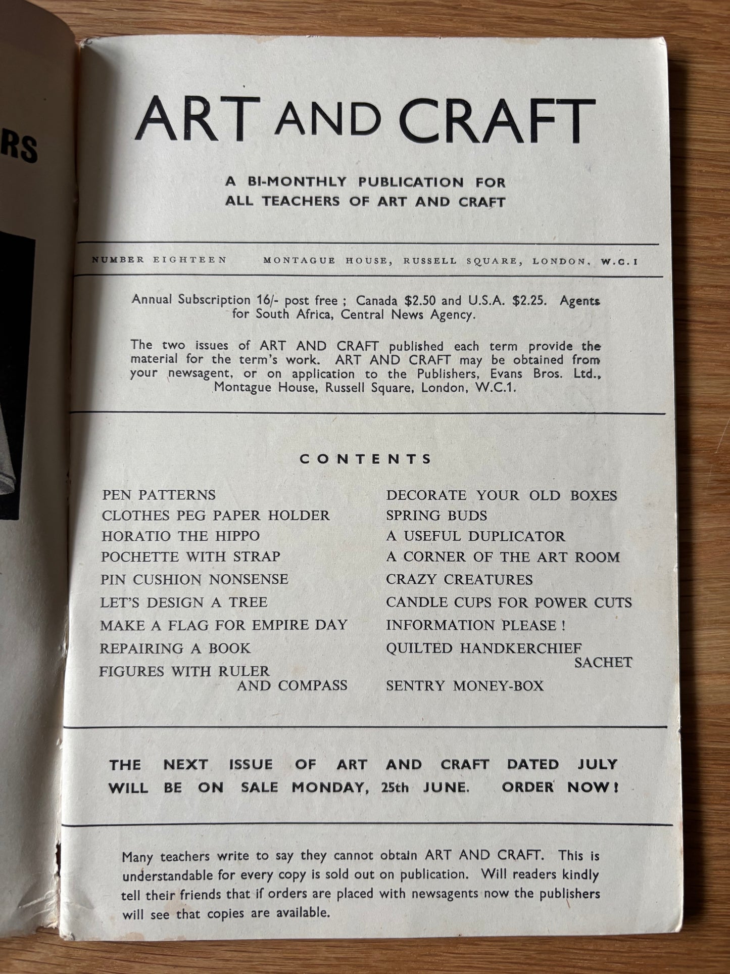 1951 ART AND CRAFT Decorating Boxes MAGAZINE CHILD EDUCATION