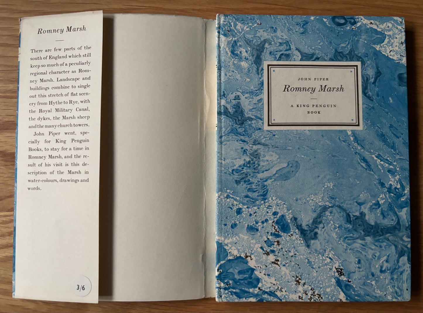John Piper ROMNEY MARSH King Penguin Book DJ 1950 KENT COUNTRYSIDE ART