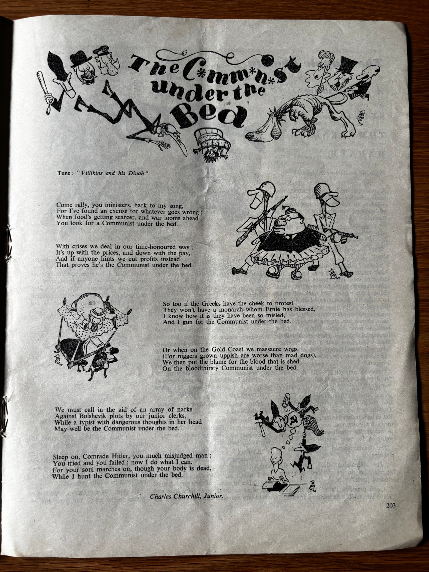 Clifford Rowe OUR TIME Magazine May 1948 Sylvia Townsend Warner Day