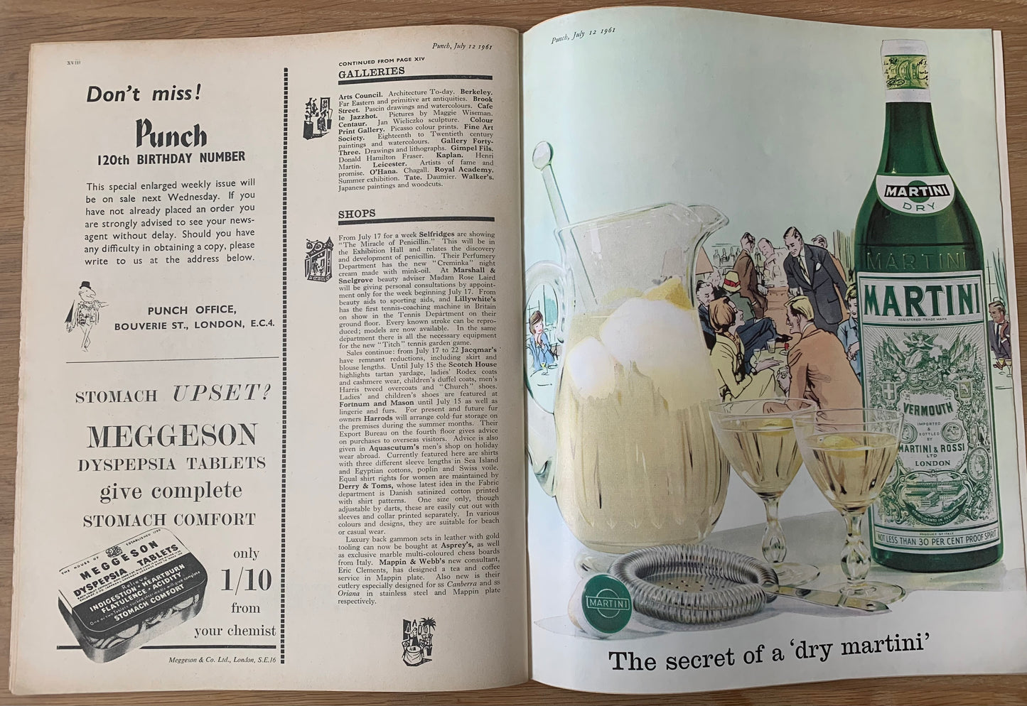 Blake Quentin PUNCH MAGAZINE July 12 1961 FROGS IN LILY POND - transpontinebooks