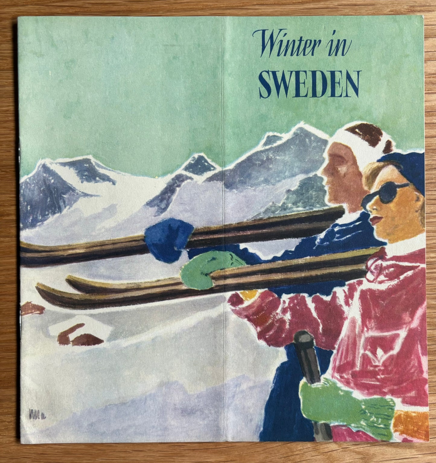 Vintage 1940’s WINTER IN SWEDEN Tourist Holiday Booklet Travel