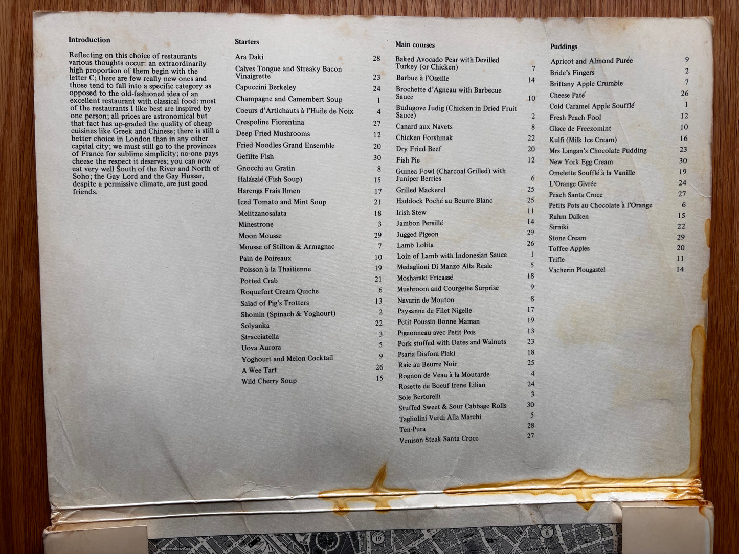 LONDON A LA CARTE Habitat 30 Facsimile Menus DAVID HOCKNEY Conran Design Ray Ogden