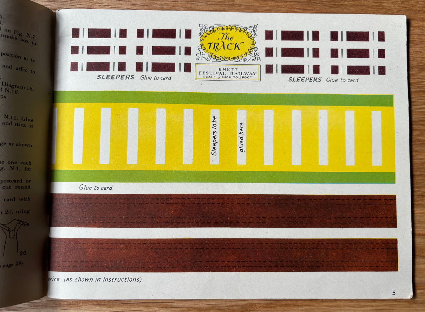 Rowland Emett THE FESTIVAL RAILWAY 1951 Puffin Picture Cut Out Book TRAIN