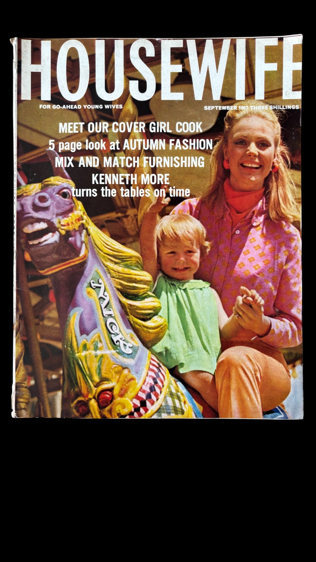 HOUSEWIFE Magazine SEPTEMBER 1967 Illustrated Mary Berry FASHION Recipes Ads