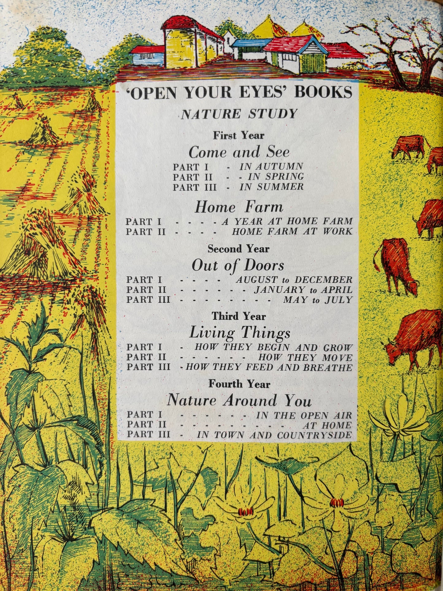 Barbara Lambourne HOME FARM AT WORK Chatto & Windus FARMING ART 1957 Schools Book