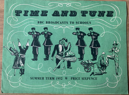 Edward Lancaster TIME and TUNE 1952 BBC BROADCASTS TO SCHOOLS Music Book - transpontinebooks