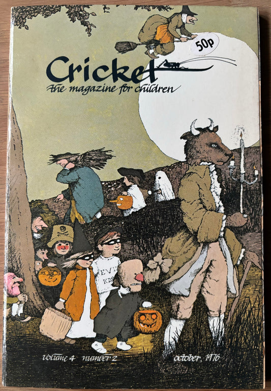 Margot Tomes CRICKET Magazine OCTOBER 1976 HALLOWEEN Barbara Sleigh - transpontinebooks