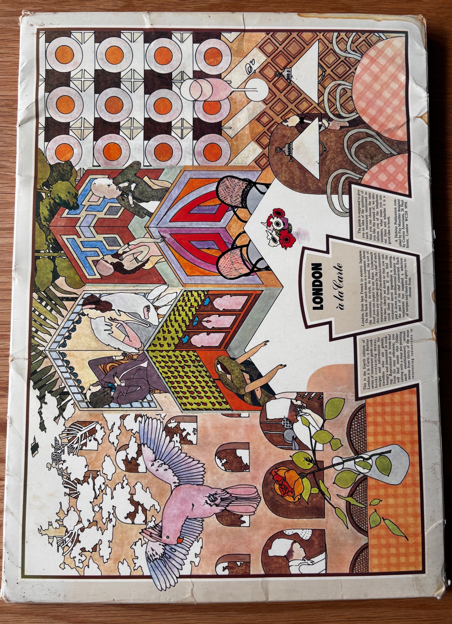 LONDON A LA CARTE Habitat 30 Facsimile Menus DAVID HOCKNEY Conran Design Ray Ogden
