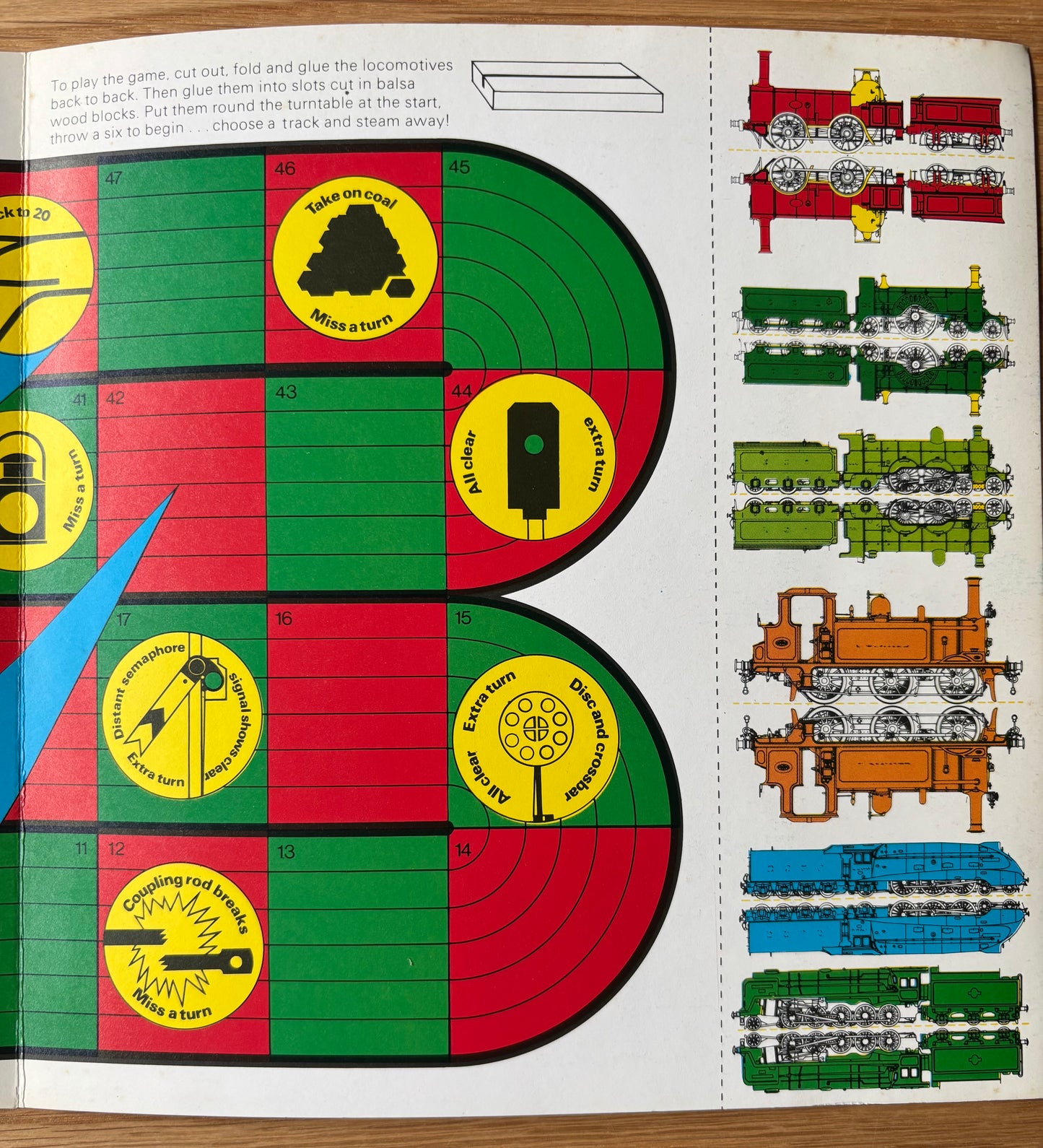 1970’s NATIONAL RAILWAY WORKSHOP Cut- Out Steam Locomotives TRAINS BOOKLET 1976