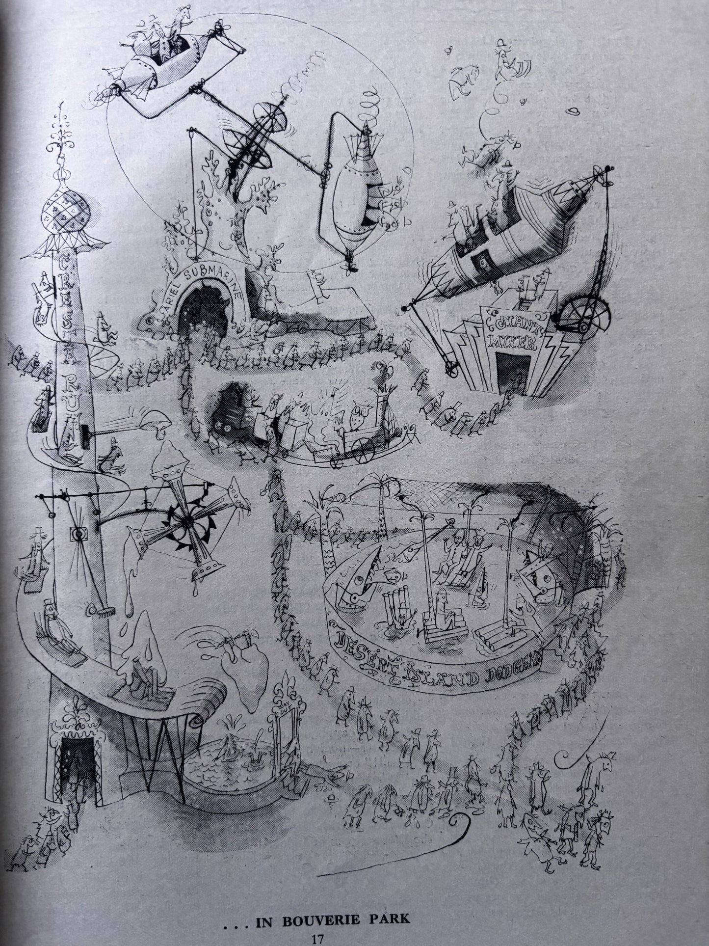 Fougasse PUNCH MAGAZINE Festival Of Britain April 1951 VINTAGE Adverts Ronald Searle