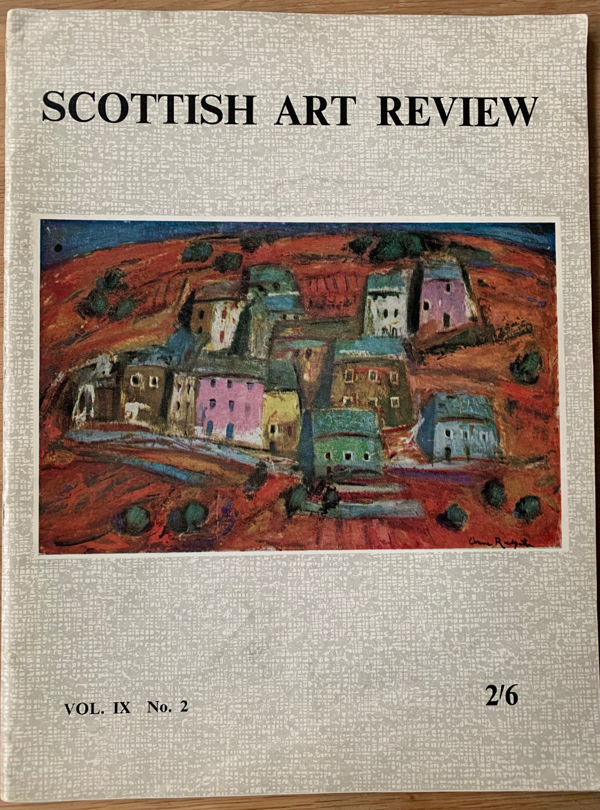 Anne Redpath SCOTTISH ART REVIEW 1963 John Quinton Pringle - transpontinebooks