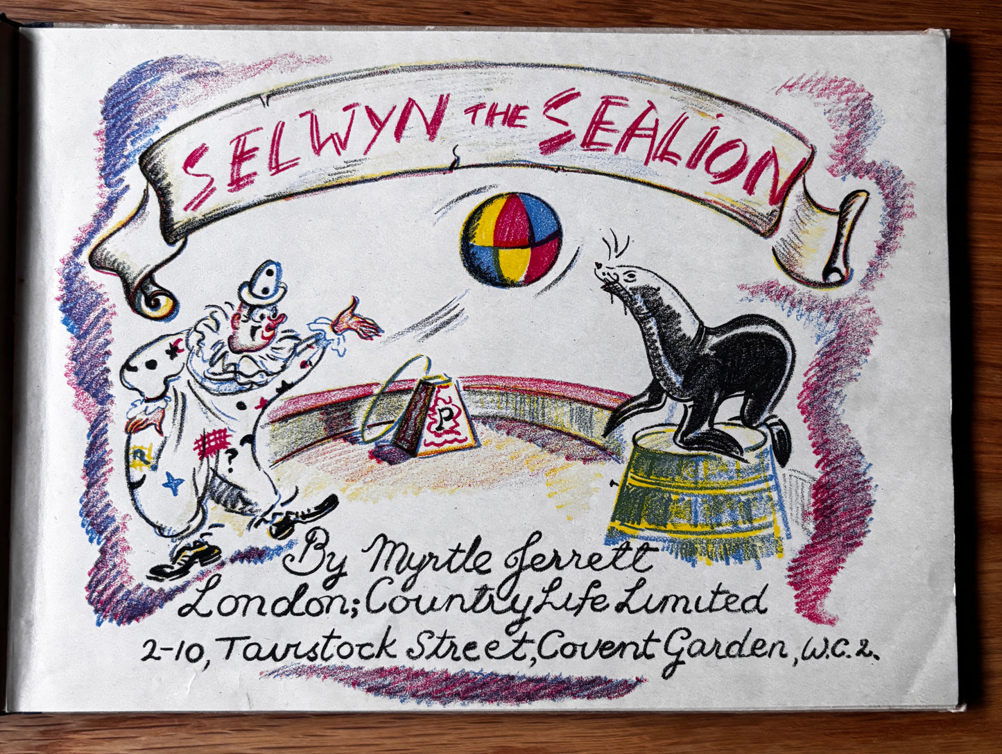 Myrtle Jerrett SELWYN THE SEALION 1948 1st Country Life Illustrated SEALS