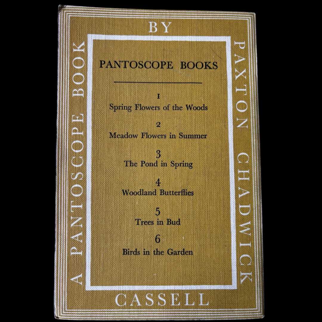 PANTOSCOPE BOOK The Pond In Spring PAXTON CHADWICK 1st Ed 1960 Cassell