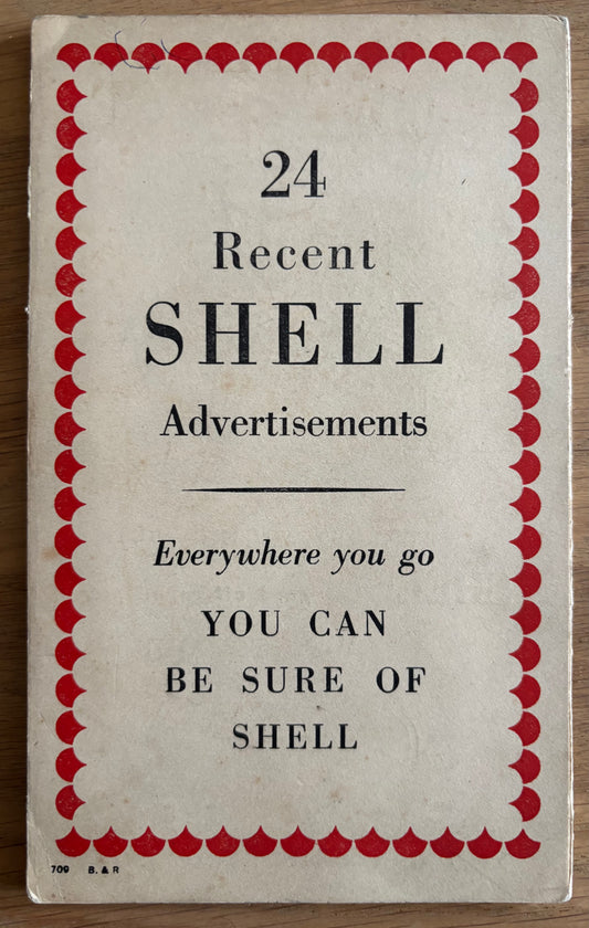 1930’s Edward Bawden 24 RECENT SHELL ADVERTISEMENTS Booklet Cartoons ILLUSTRATED