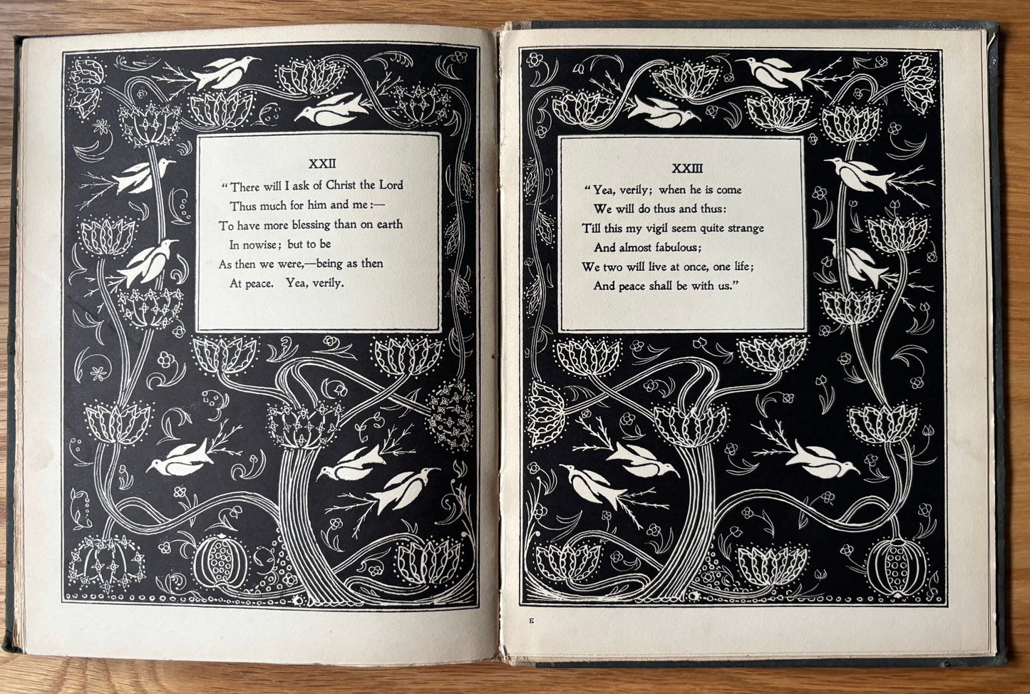 W B MacDougall THE BLESSED DAMOZEL 1909 ART NOUVEAU Poetry ROSSETTI William