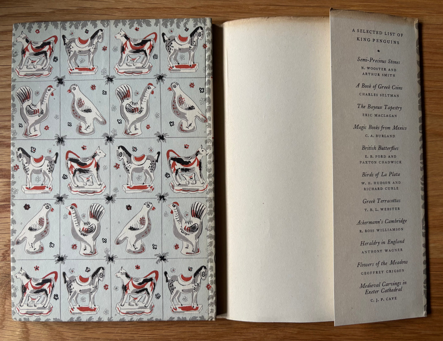 Peggy Jeremy ANIMALS IN STAFFORDSHIRE POTTERY King Penguin Book DJ 1953 Bernard Rackham