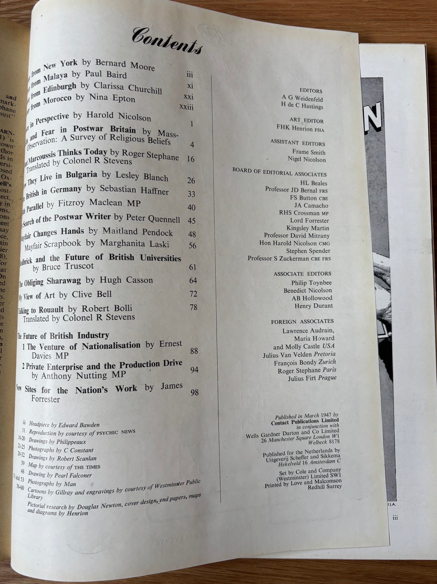 GRAND PERSPECTIVE 1947 DJ Town Planning Architecture CONTACT BOOK Susan Einzig