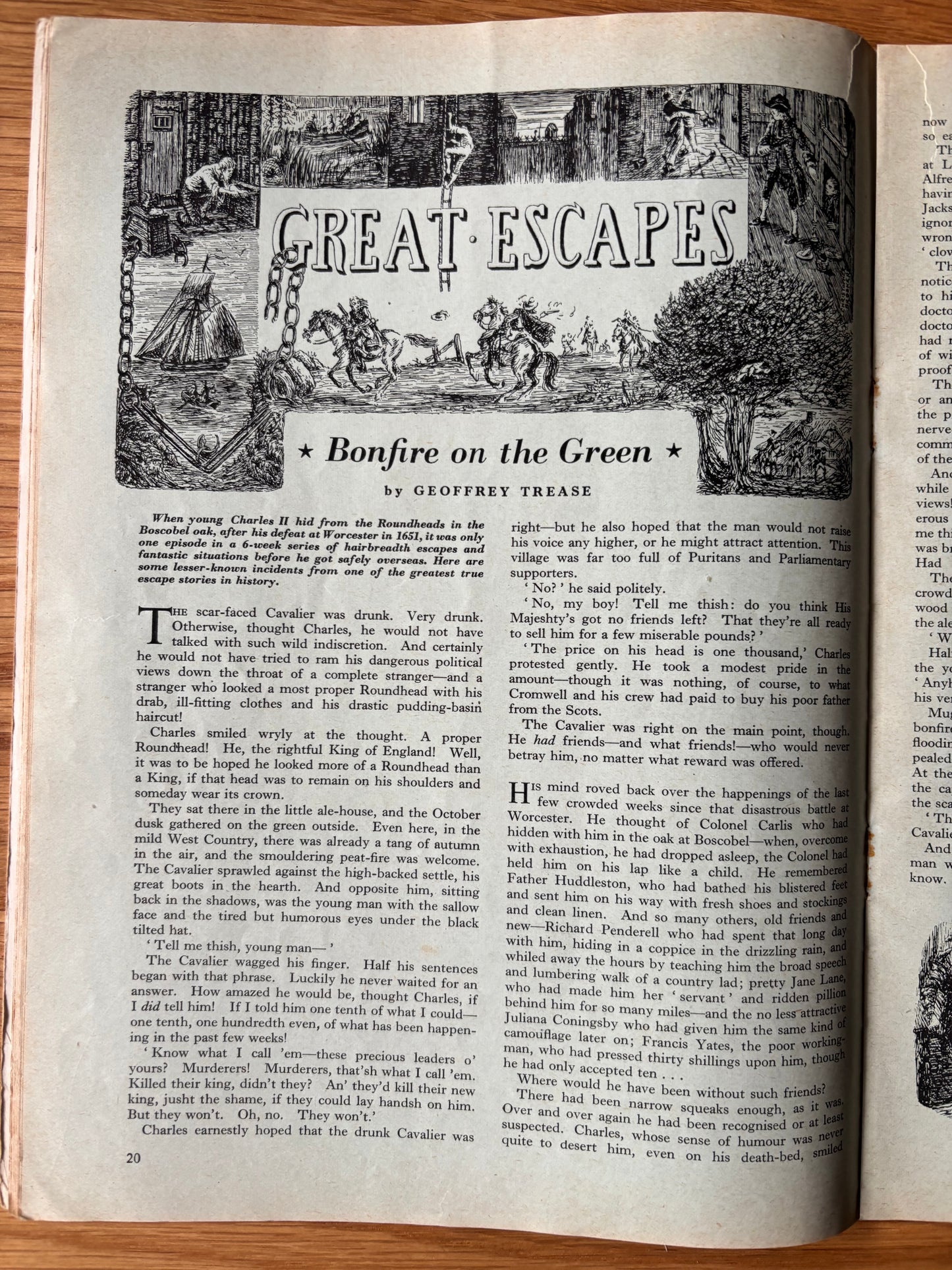 Ronald Searle YOUNG ELIZABETHAN MAGAZINE October 1956 Molesworth