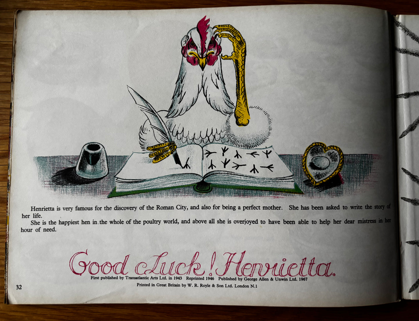 Kathleen Hale HENRIETTA THE FAITHFUL HEN 1946 HB Illustrated STORY